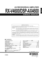 Yamaha DSPAX-4600 - Service Manual 